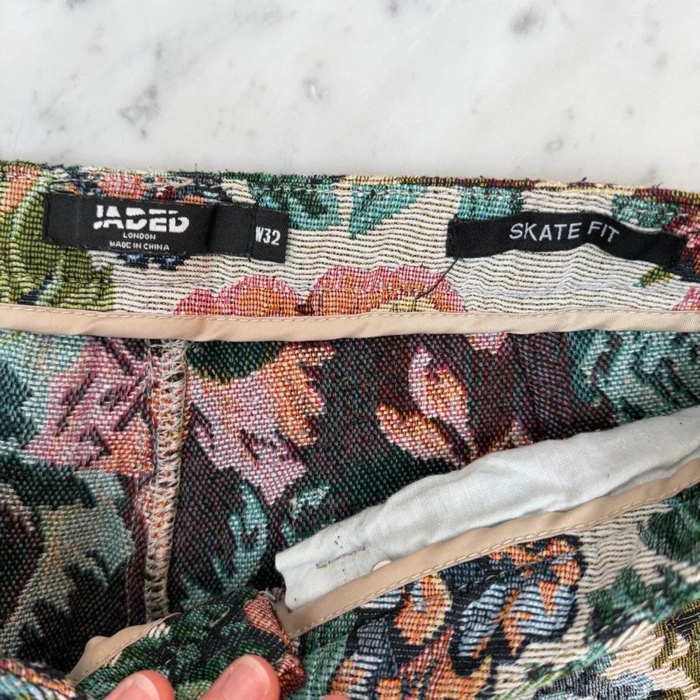 Men’s Jaded London tapestry pants. W32